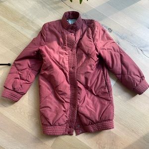 Vintage Bill Blass Rose Puffer Jacket